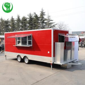 18FT Length Square Food Trailer Full Equipment