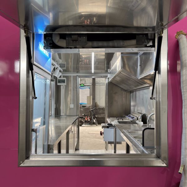 Square Pink Food Trailer USA Standard - Image 3