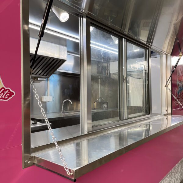 Square Pink Food Trailer USA Standard - Image 5