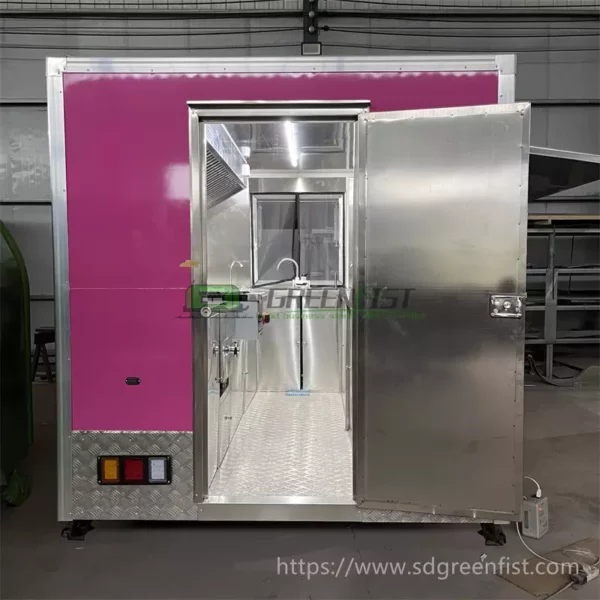 Pink square food trailer - Image 4