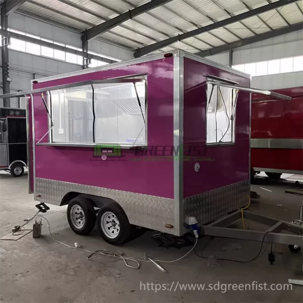 Pink square food trailer - Image 2
