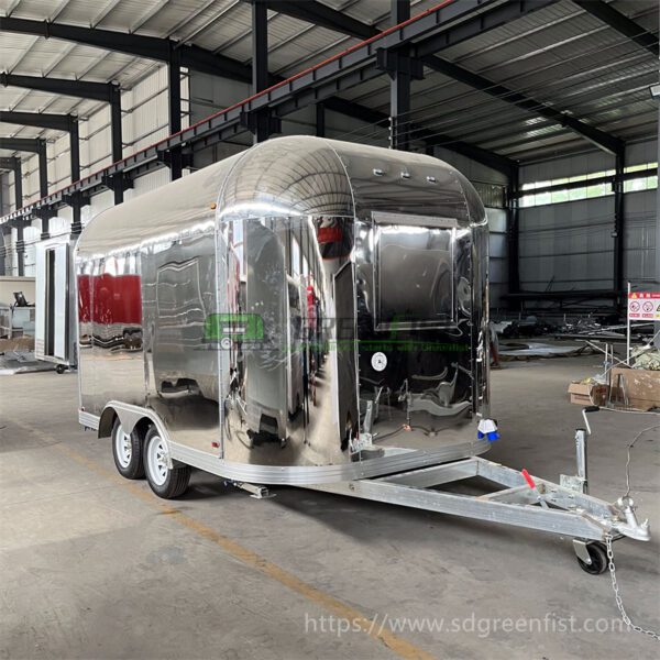 Stainless Steel Airstream Luxury Food Trailer