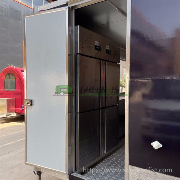 16FT length Black food trailer with the Logo - Image 7