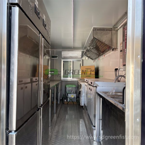 16FT length Black food trailer with the Logo - Image 8