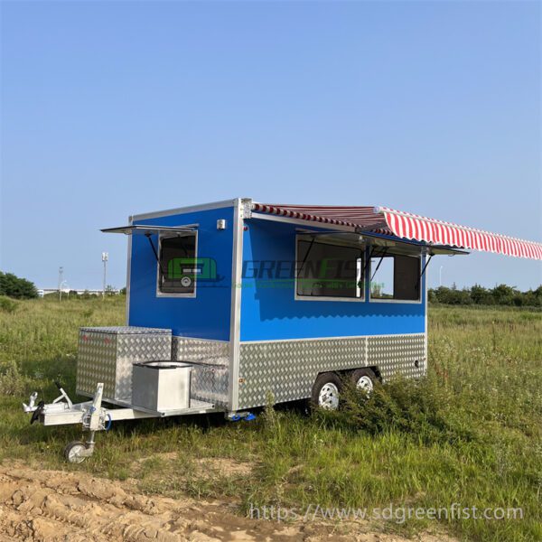 Fiberglass plate High Level food trailer