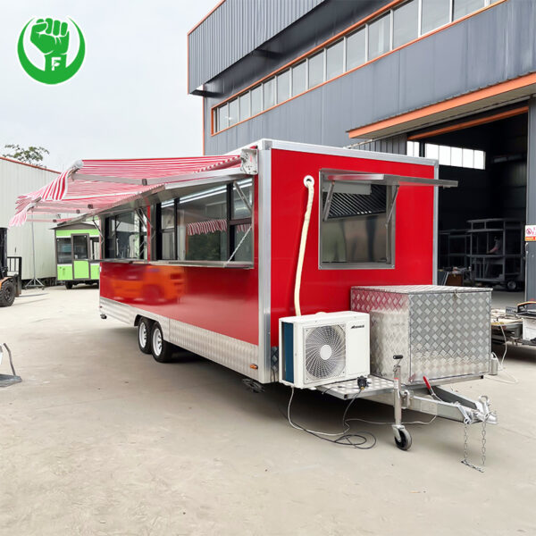 New design wholesale 22 feet food truck food trailr with DOT and CE - Image 2