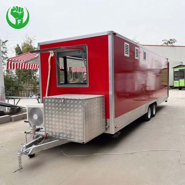 New design wholesale 22 feet food truck food trailr with DOT and CE - Image 3