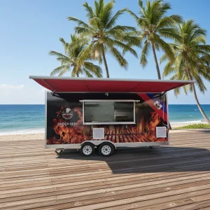 14 ft square food trailer #5